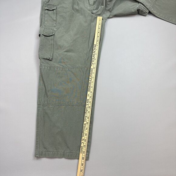 Cabelas Trail Hiker Pants Mens 40 38x29 Green Double Knee Hunting Outdoor Y2K - Picture 2 of 13